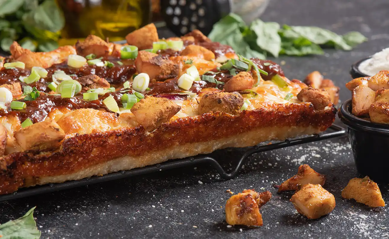 Detroit style Crust pizza