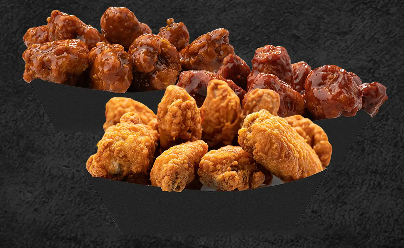 Chicken wings and buffalo wings